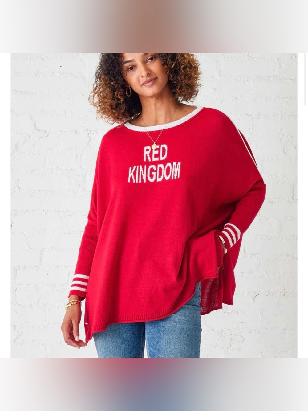 Mersea Catalina Sweater Chiefs Red Kingdom Women's Petite Lightweight Oversized